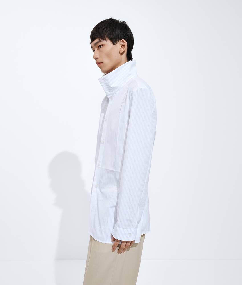 BOTTEGA VENETA • 棉质府绸细条纹衬衫