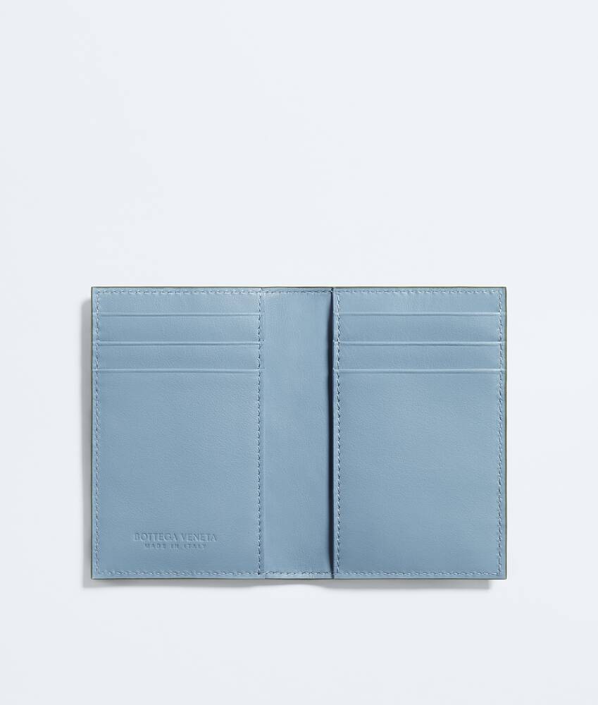 BOTTEGA VENETA Intrecciato编织翻盖卡包