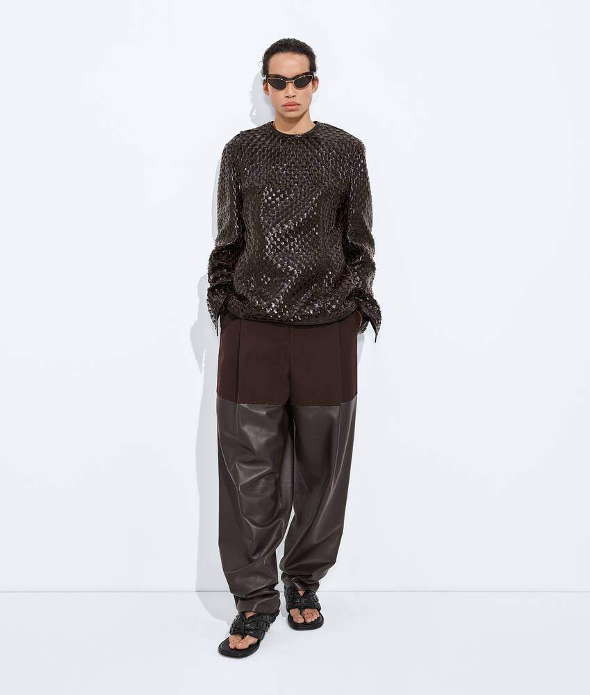 BOTTEGA VENETA  鳞纹Intreccio编织皮革上衣