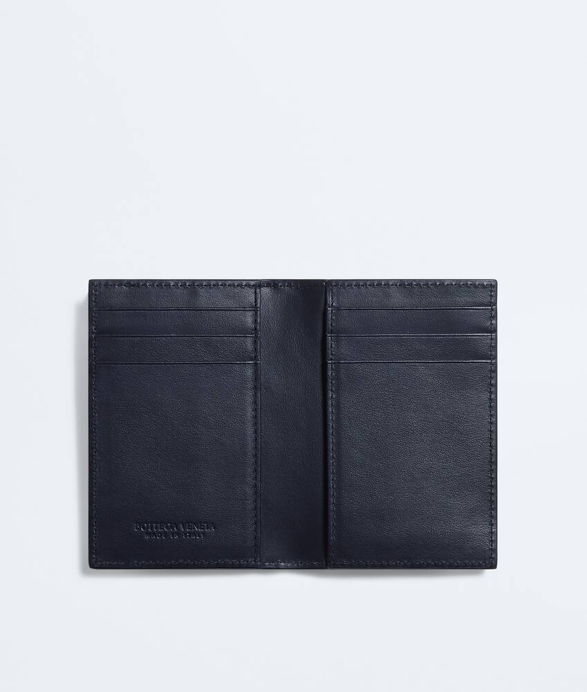BOTTEGA VENETA Intrecciato编织翻盖卡包