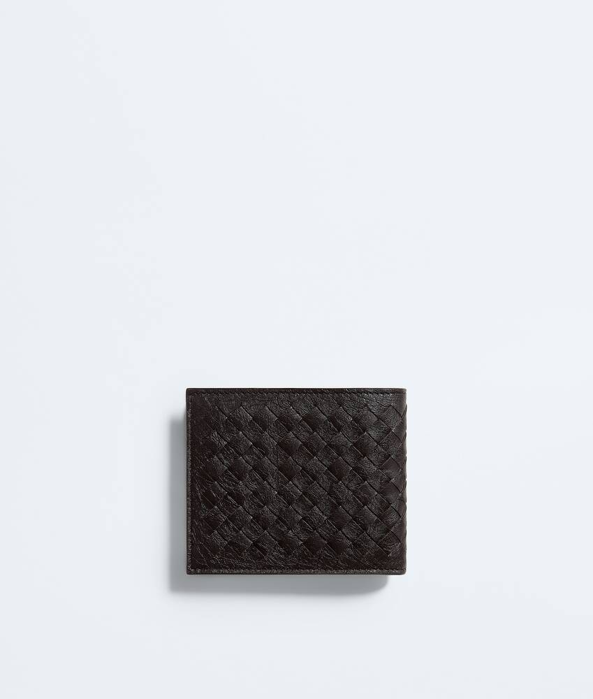 BOTTEGA VENETA 编织菌丝纤维双折钱包
