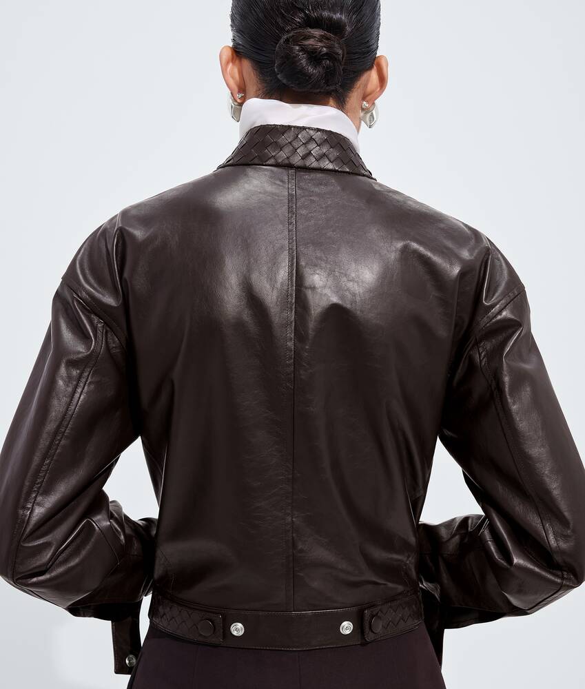 BOTTEGA VENETA Papery皮革束腰夹克