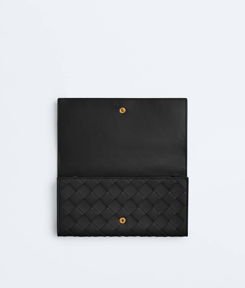 BOTTEGA VENETA 大号Intrecciato编织翻盖钱包