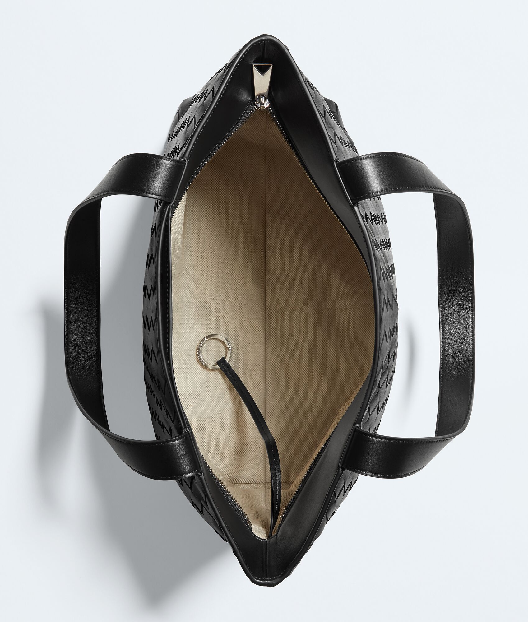 BOTTEGA VENETA 小号Intrecciato编织拉链Tote托特手袋