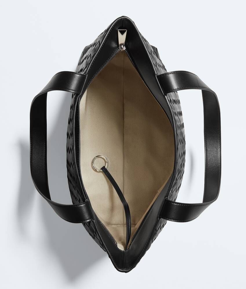 BOTTEGA VENETA 小号Intrecciato编织拉链Tote托特手袋