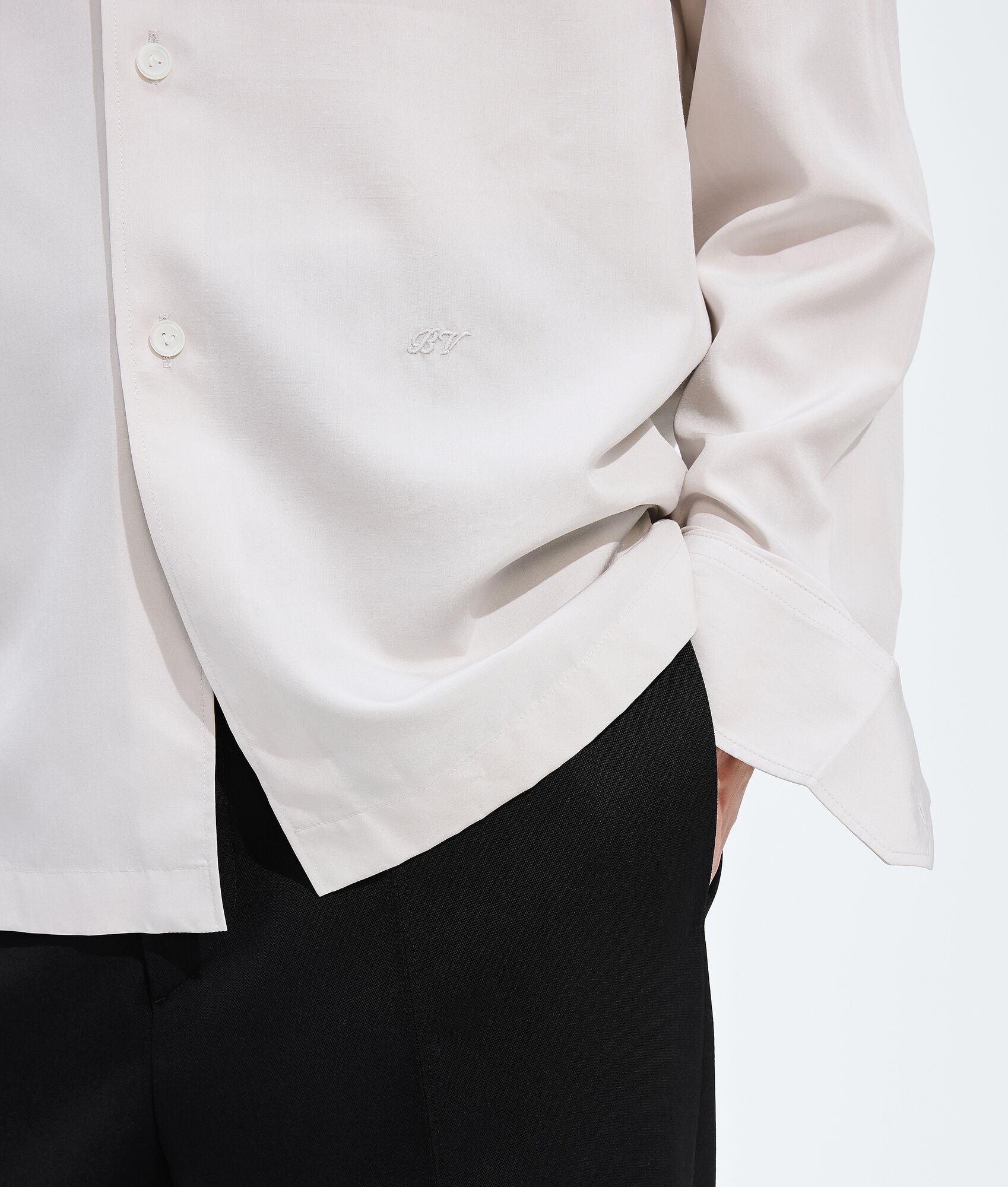 BOTTEGA VENETA 哑光桑蚕丝衬衫