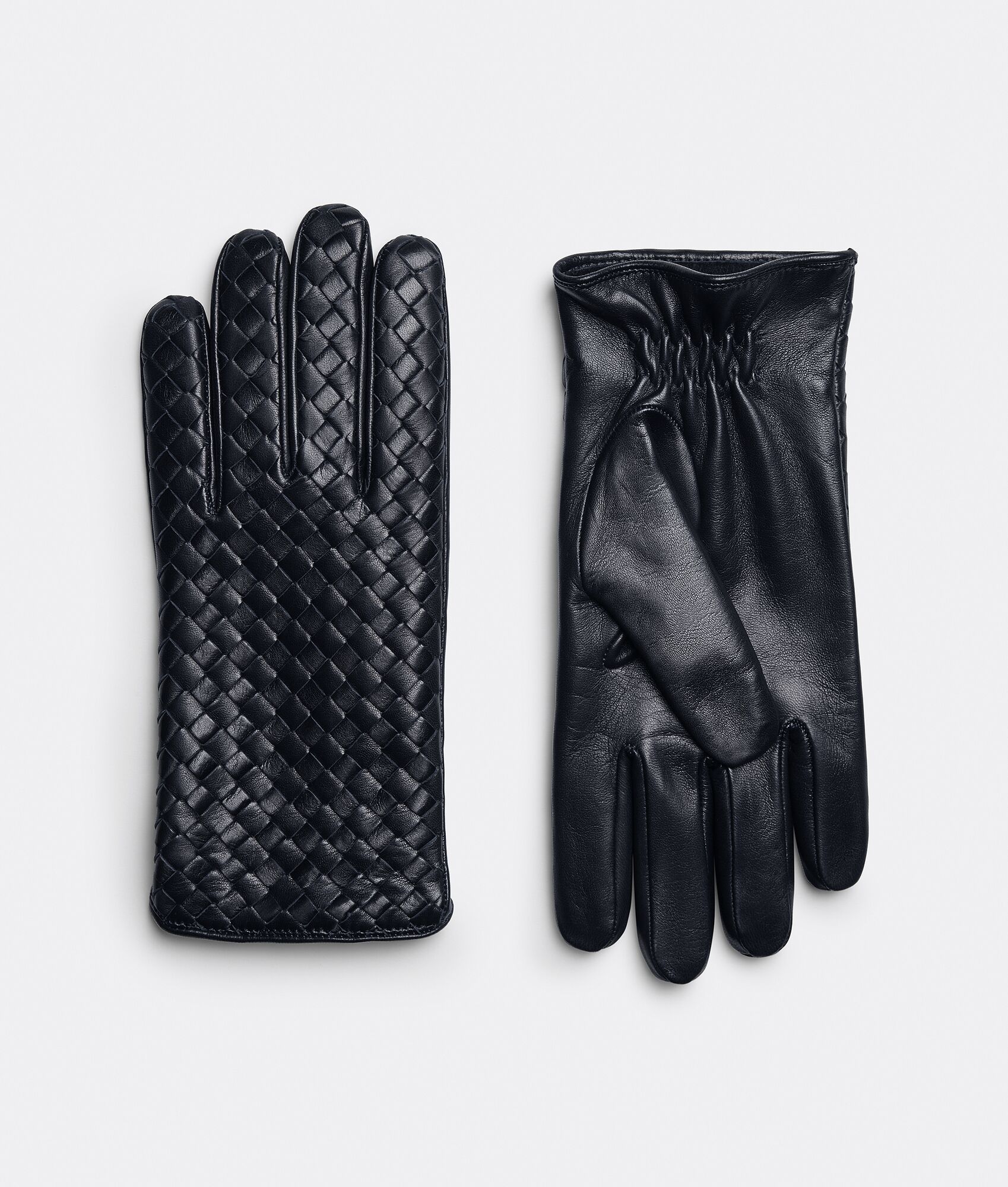 BOTTEGA VENETA Intrecciato编织皮革手套