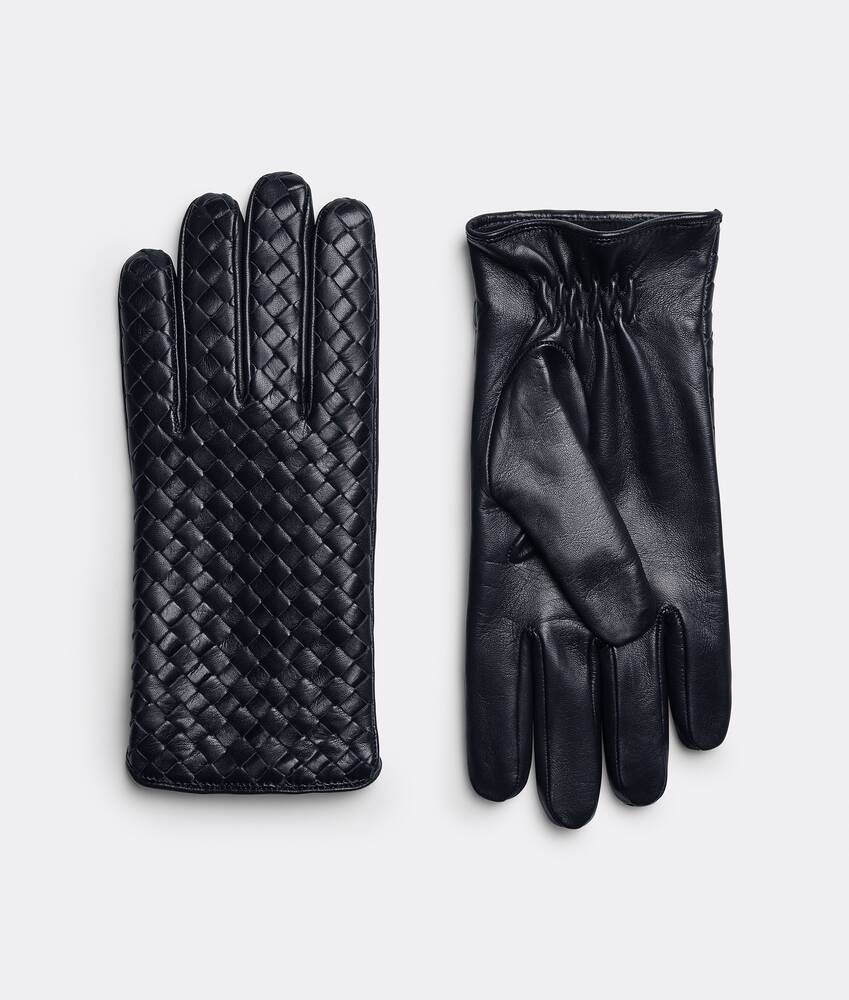BOTTEGA VENETA Intrecciato编织皮革手套