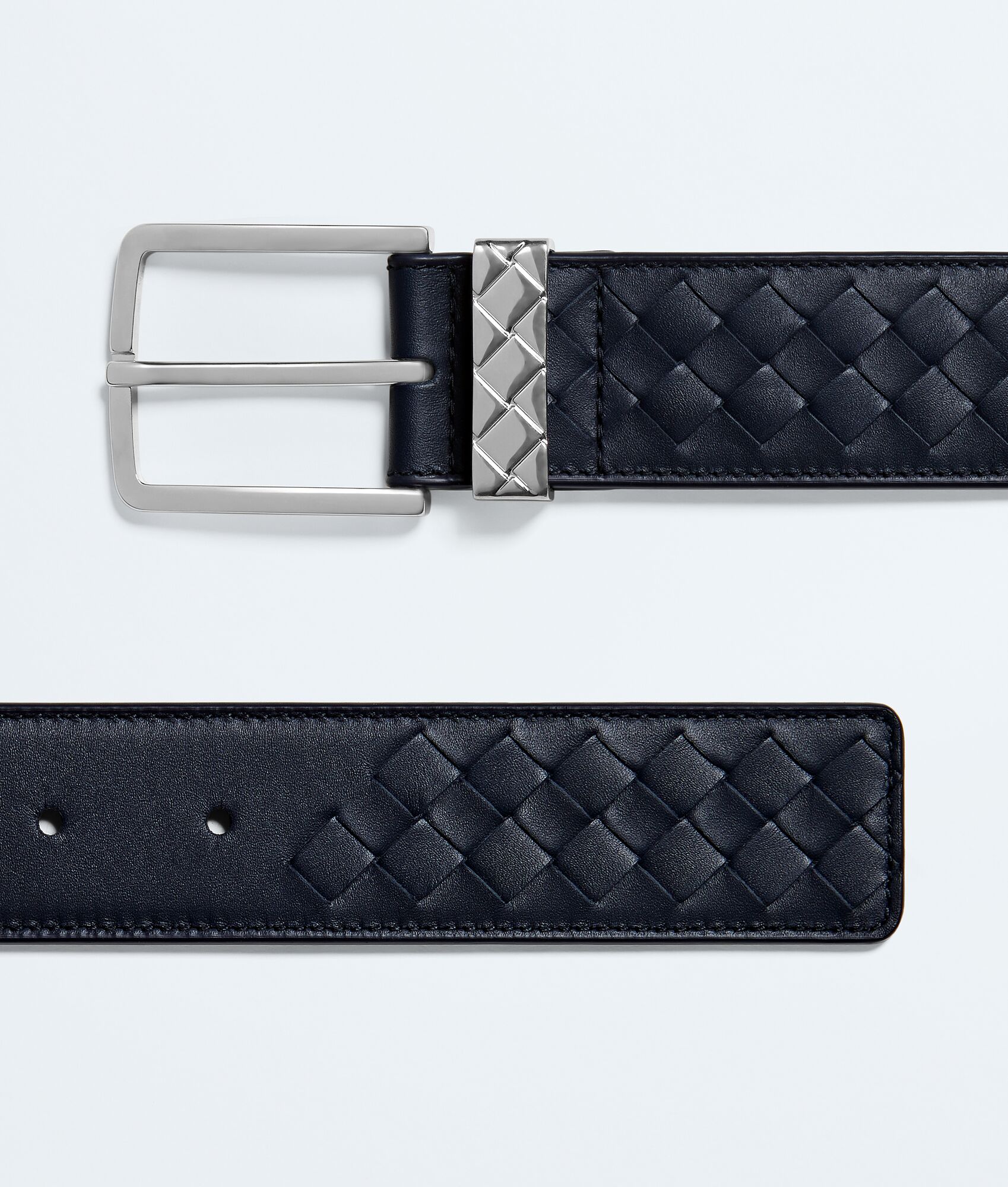 BOTTEGA VENETA Intreccio编织圆环腰带