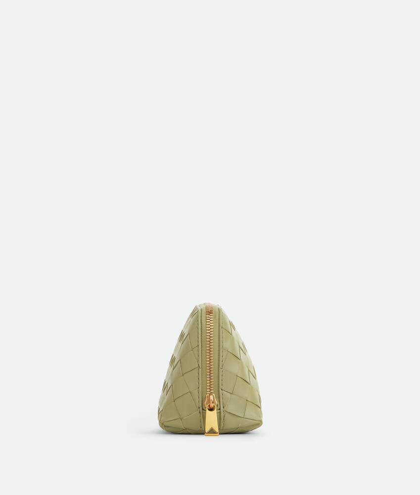 BOTTEGA VENETA Intrecciato编织小号半月形化妆包