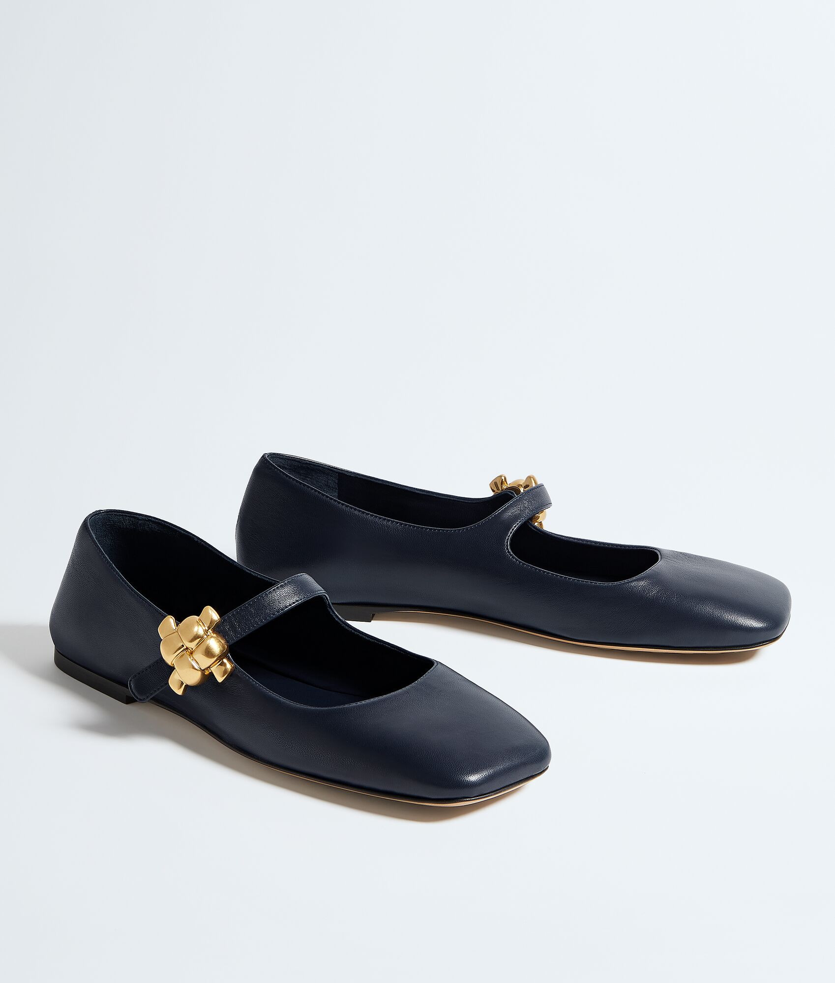BOTTEGA VENETA 女士Charlotte玛丽珍平底芭蕾舞鞋