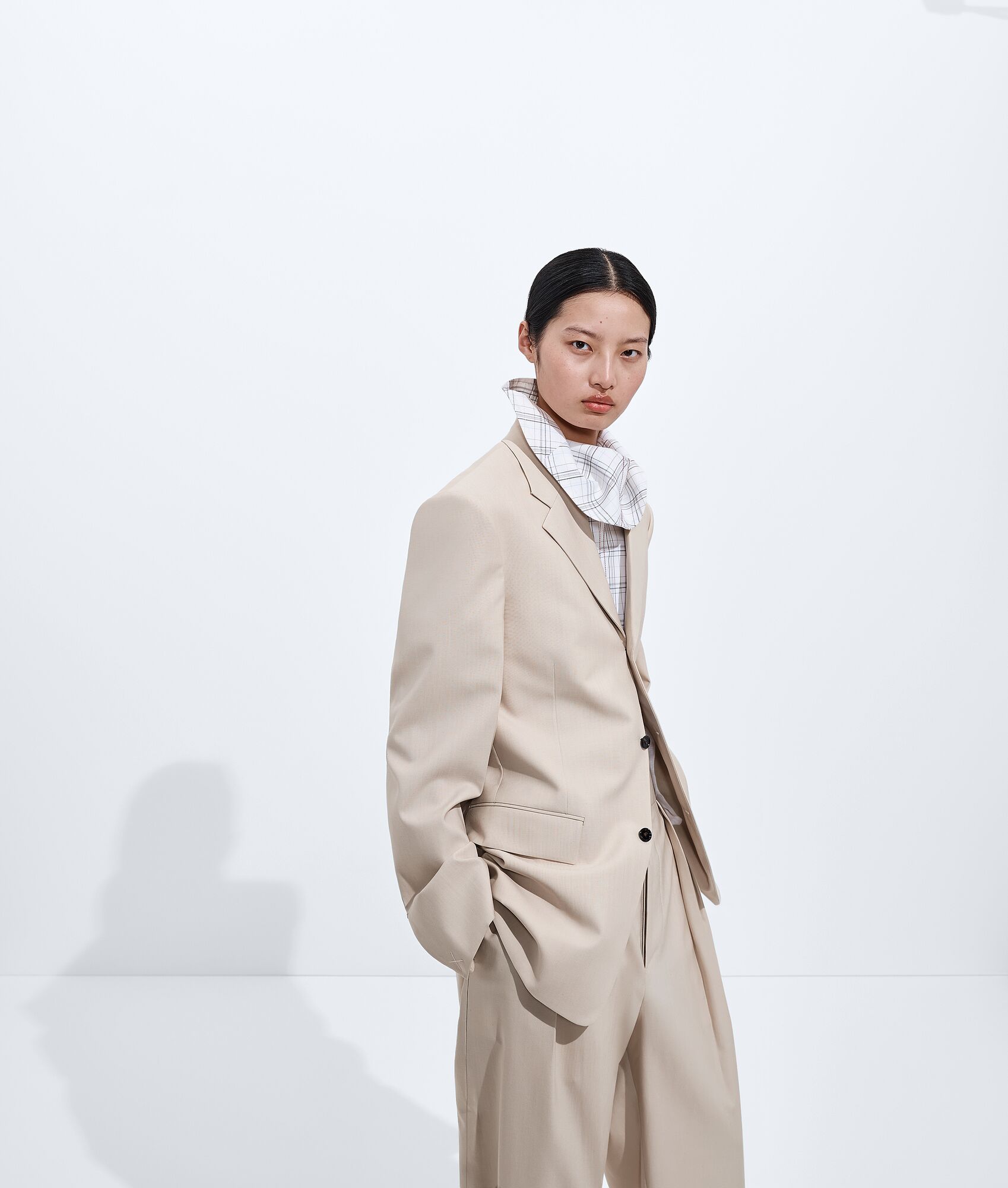 BOTTEGA VENETA 羊毛配棉质夹克