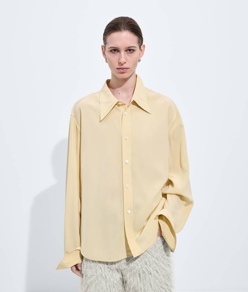 BOTTEGA VENETA 桑蚕丝配粘胶纤维衬衫