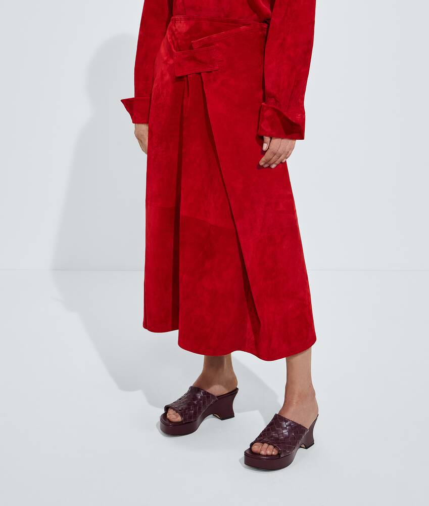 BOTTEGA VENETA 绒面革半身裙