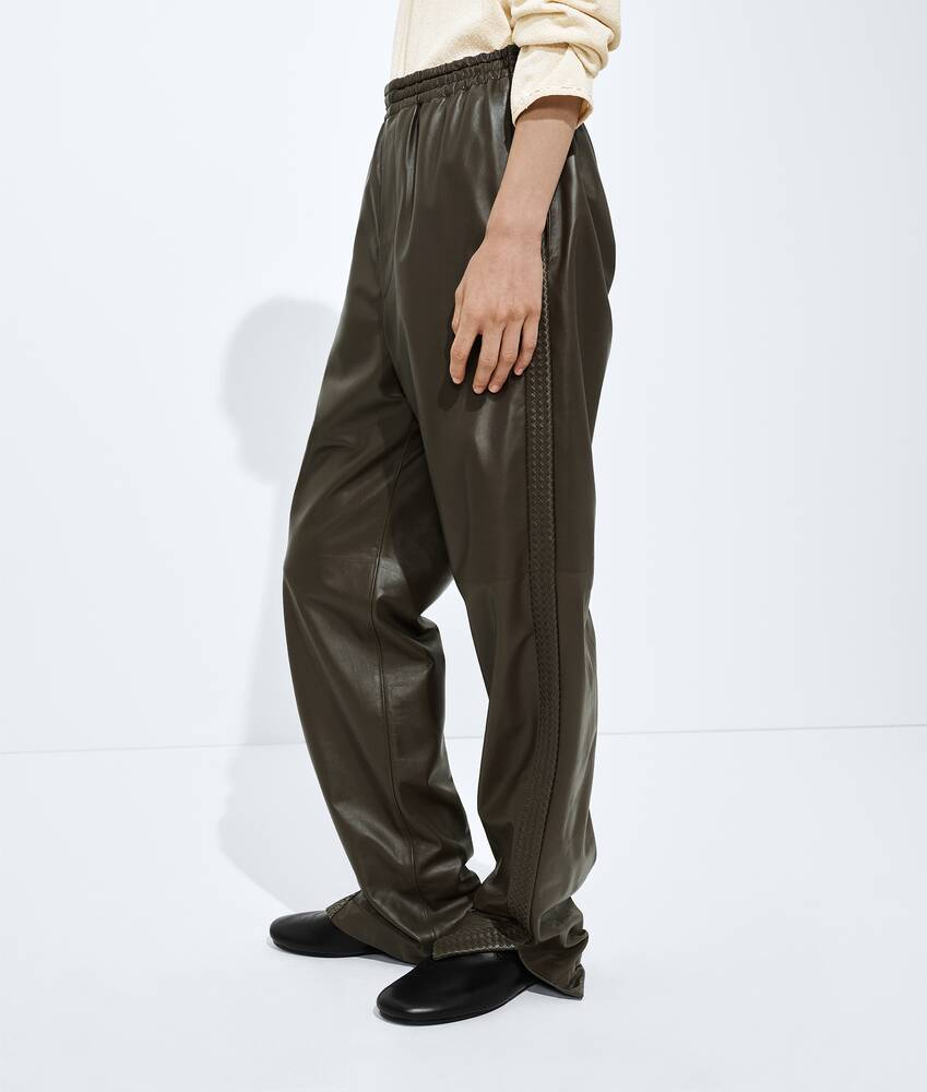 BOTTEGA VENETA 皮革长裤 