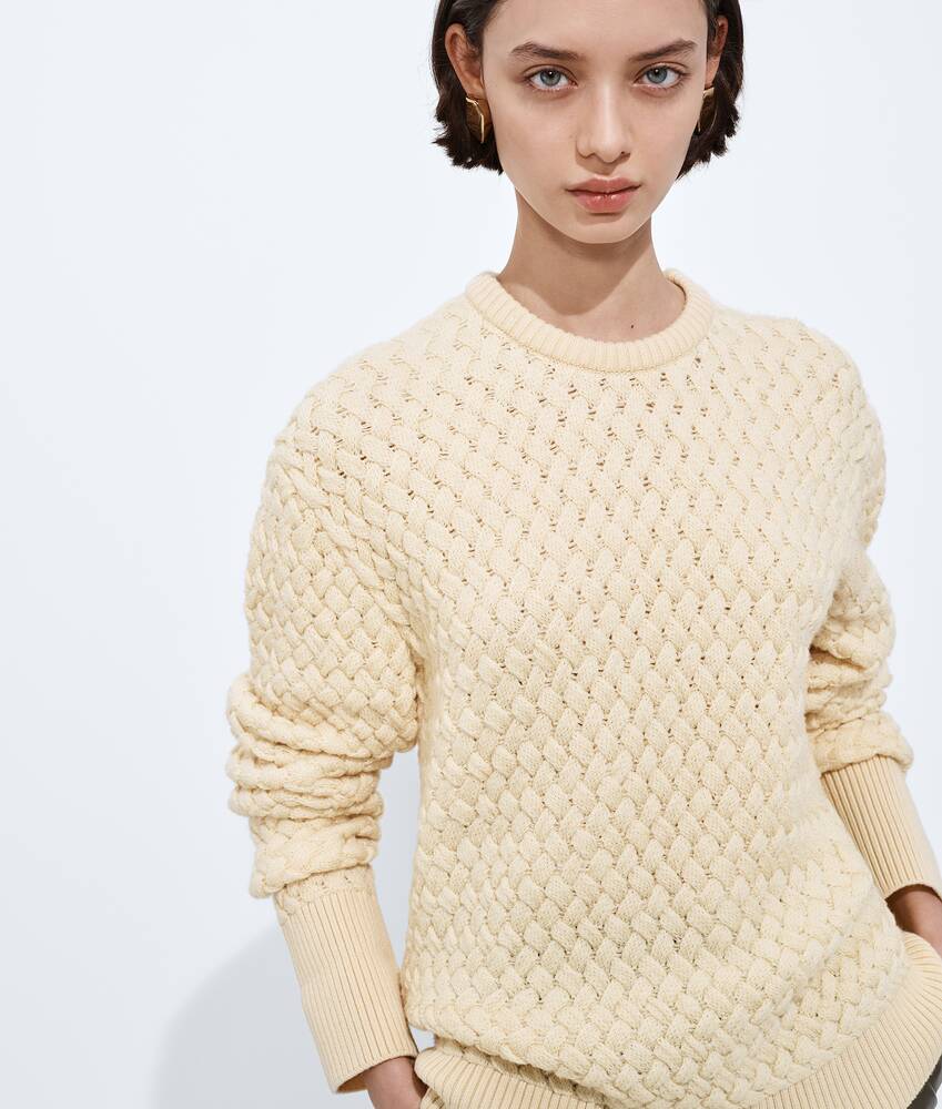 BOTTEGA VENETA Intrecciato编织羊毛针织衫