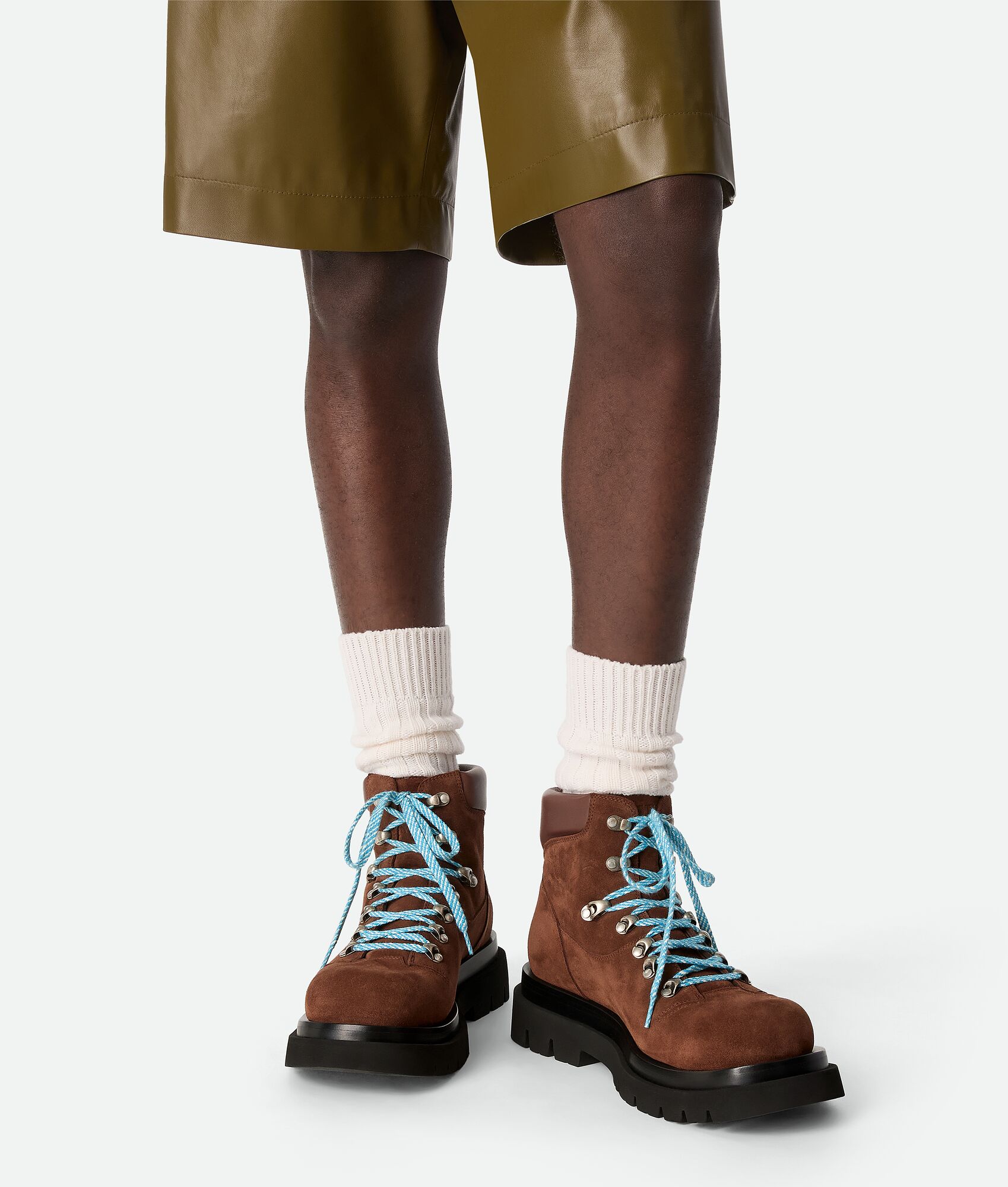 BOTTEGA VENETA 男士Lug登山踝靴
