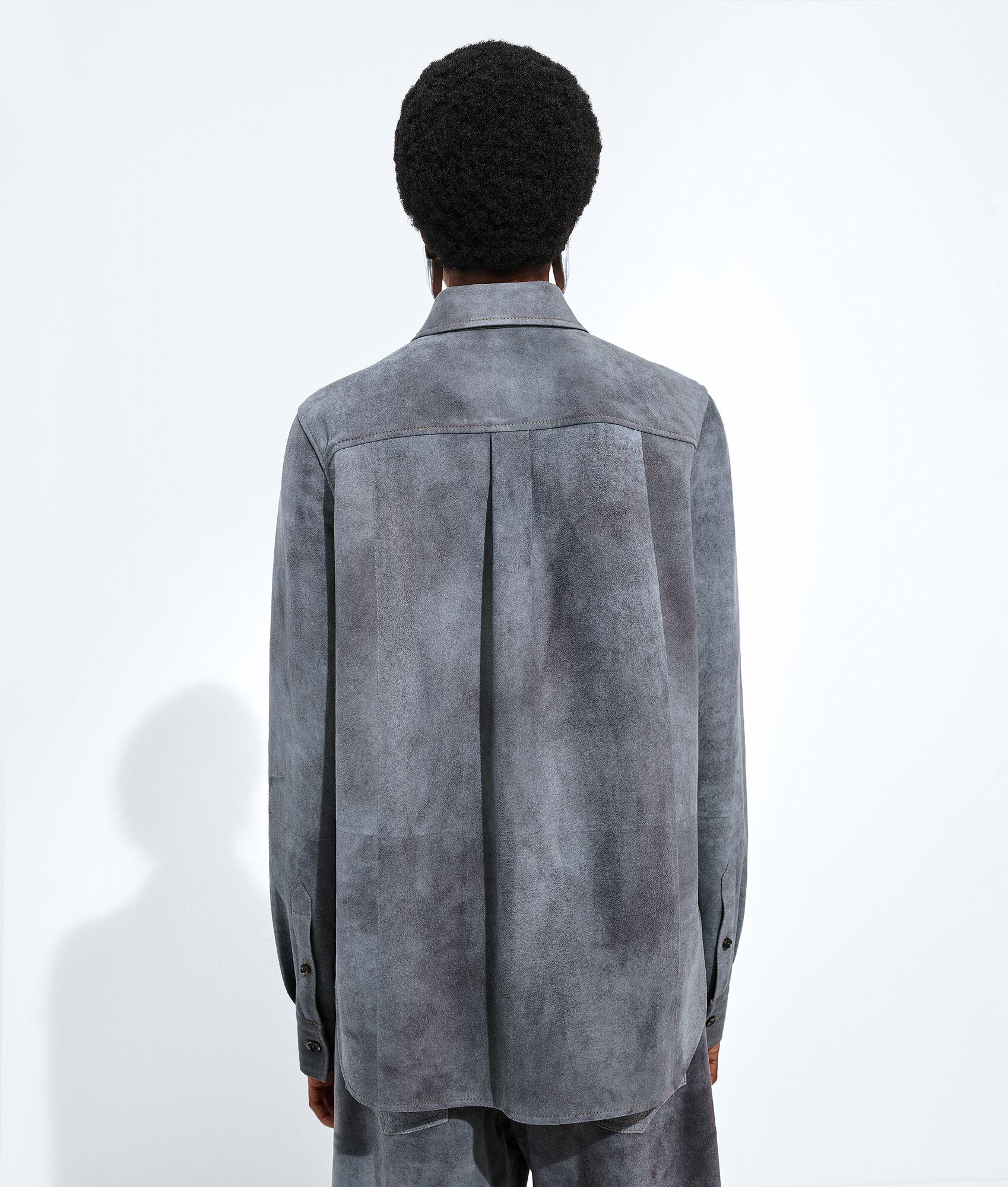 BOTTEGA VENETA 雾面效果绒面革衬衫