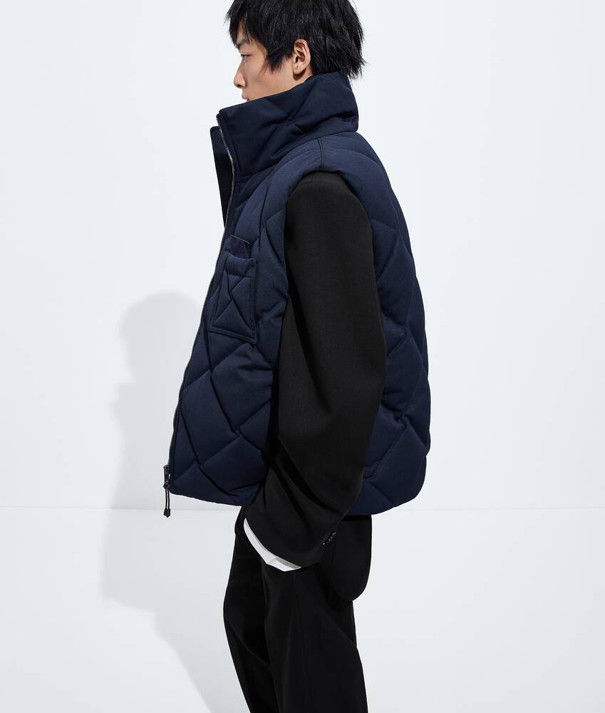 BOTTEGA VENETA 尼龙配棉质绗缝马甲