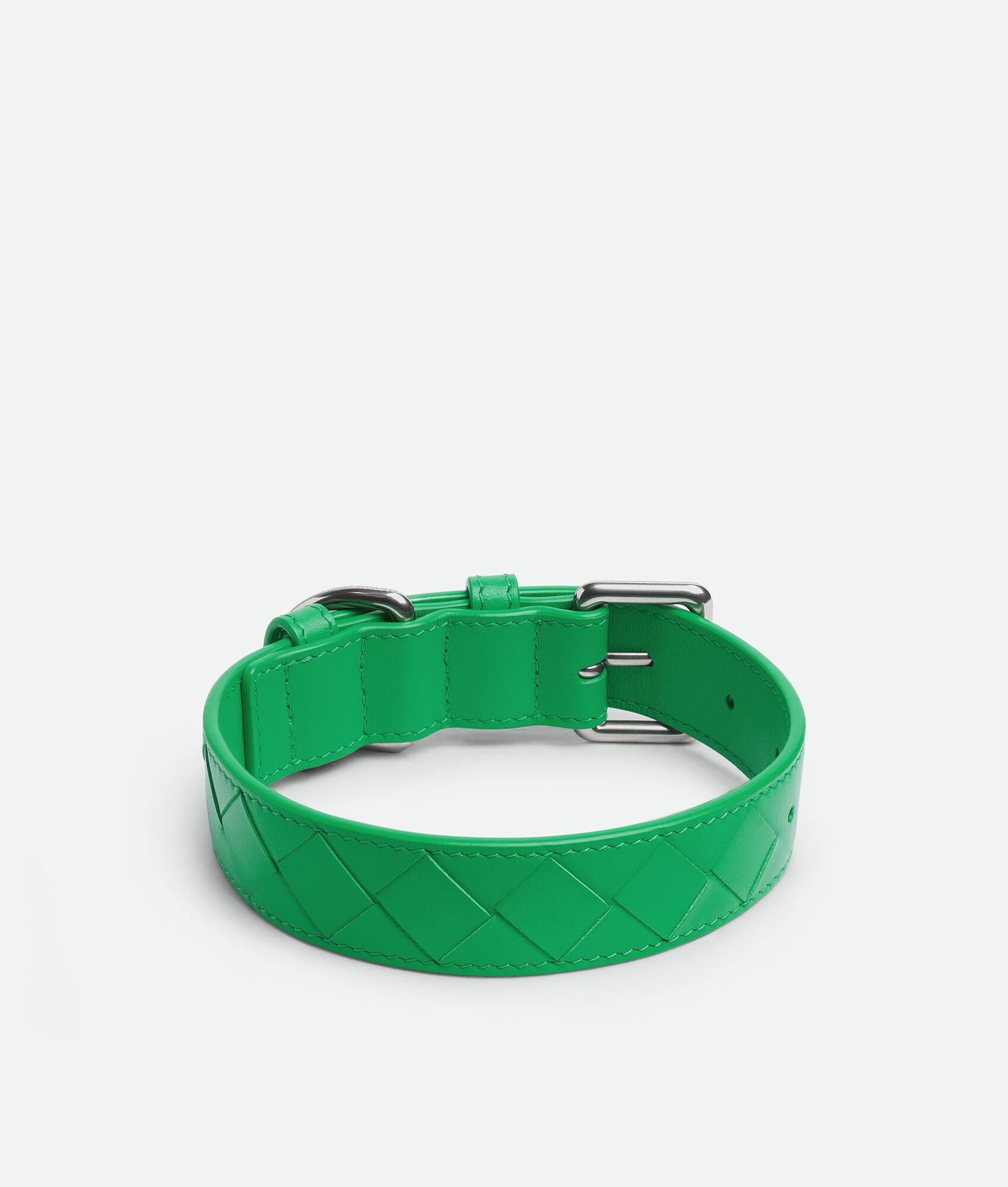BOTTEGA VENETA 中号Intrecciato编织宠物狗项圈