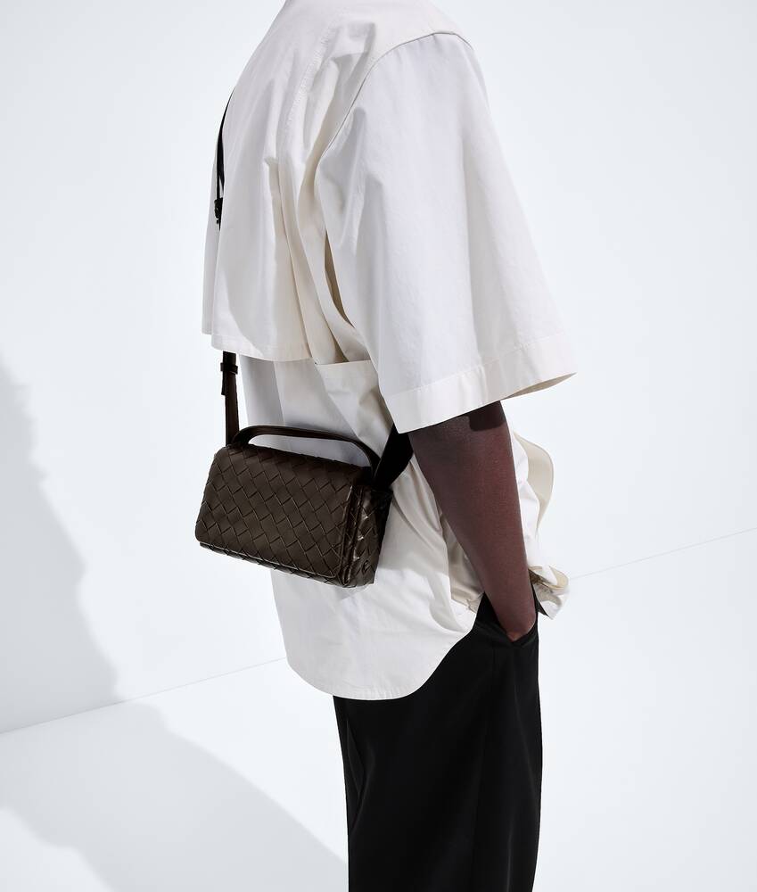 BOTTEGA VENETA 迷你Intrecciato编织翻盖手袋