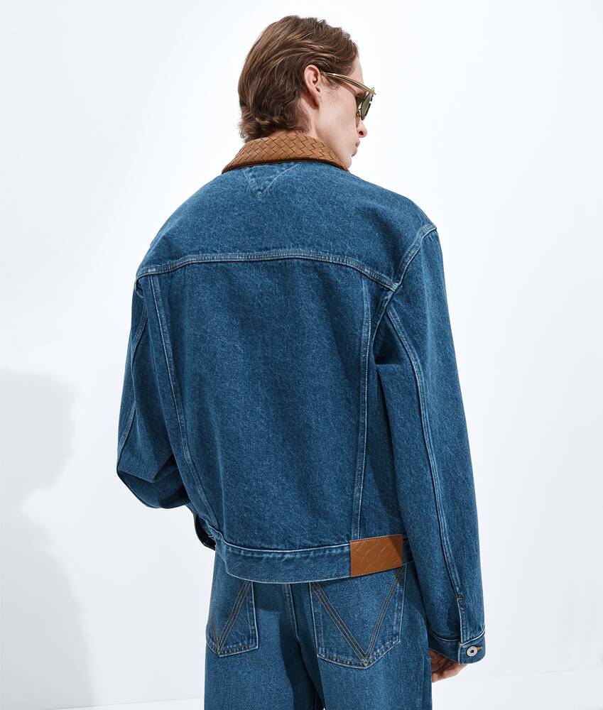BOTTEGA VENETA 中度靛青色牛仔夹克