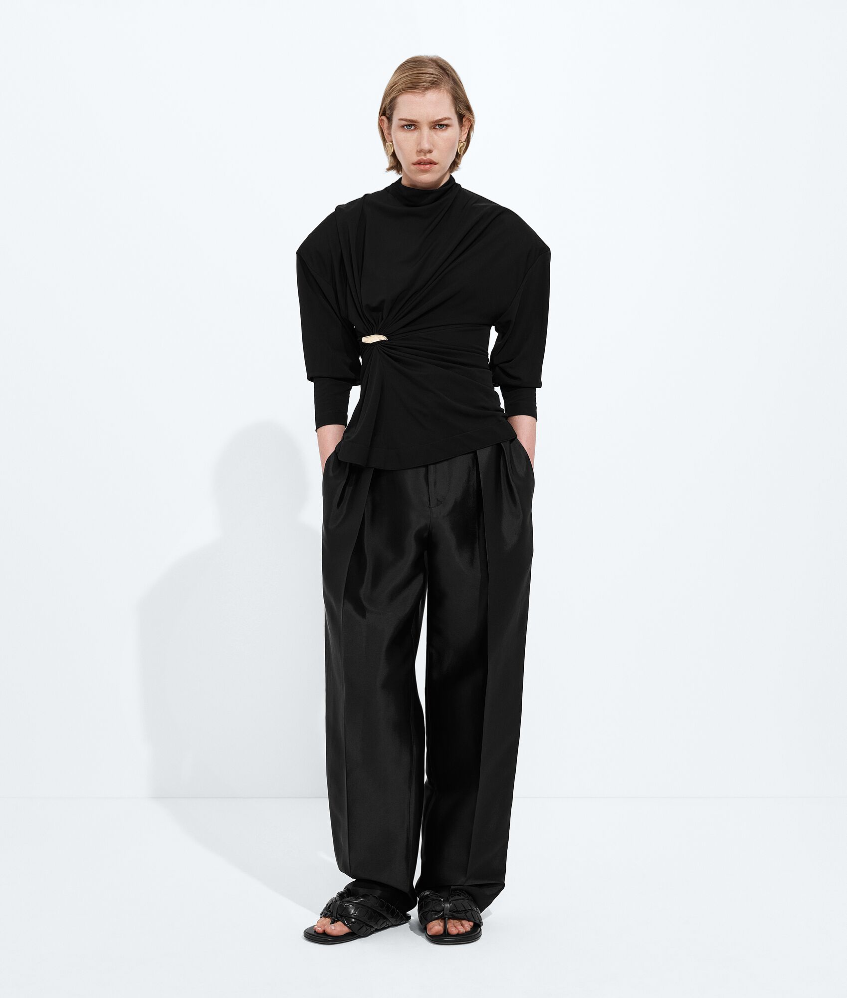 BOTTEGA VENETA 女士Salsa平底夹趾凉鞋