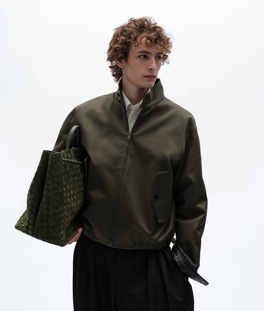 BOTTEGA VENETA 棉质华达呢束腰夹克