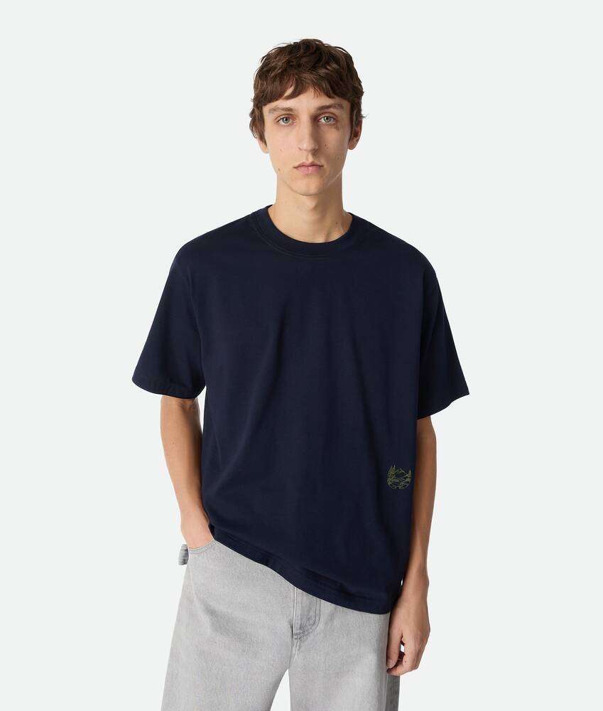 BOTTEGA VENETA 皮马棉针织T恤