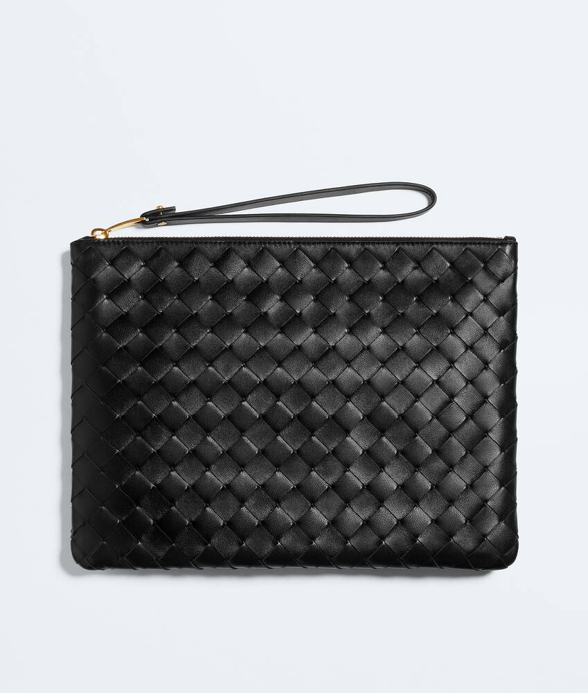 BOTTEGA VENETA 中号Intrecciato编织扁平手拿包