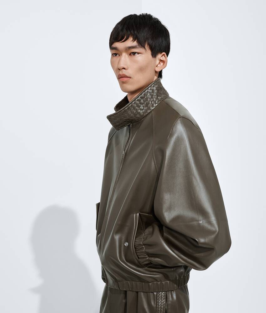BOTTEGA VENETA  皮革束腰夹克