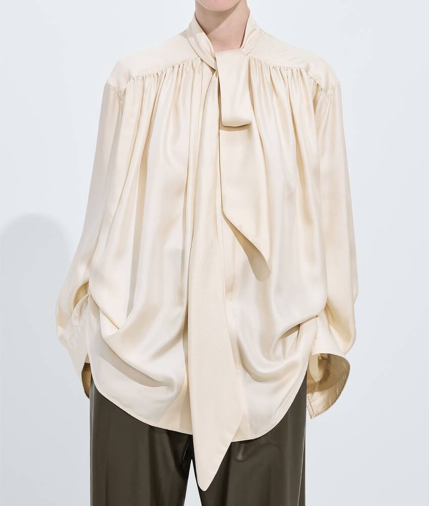 BOTTEGA VENETA 桑蚕丝斜纹衬衫