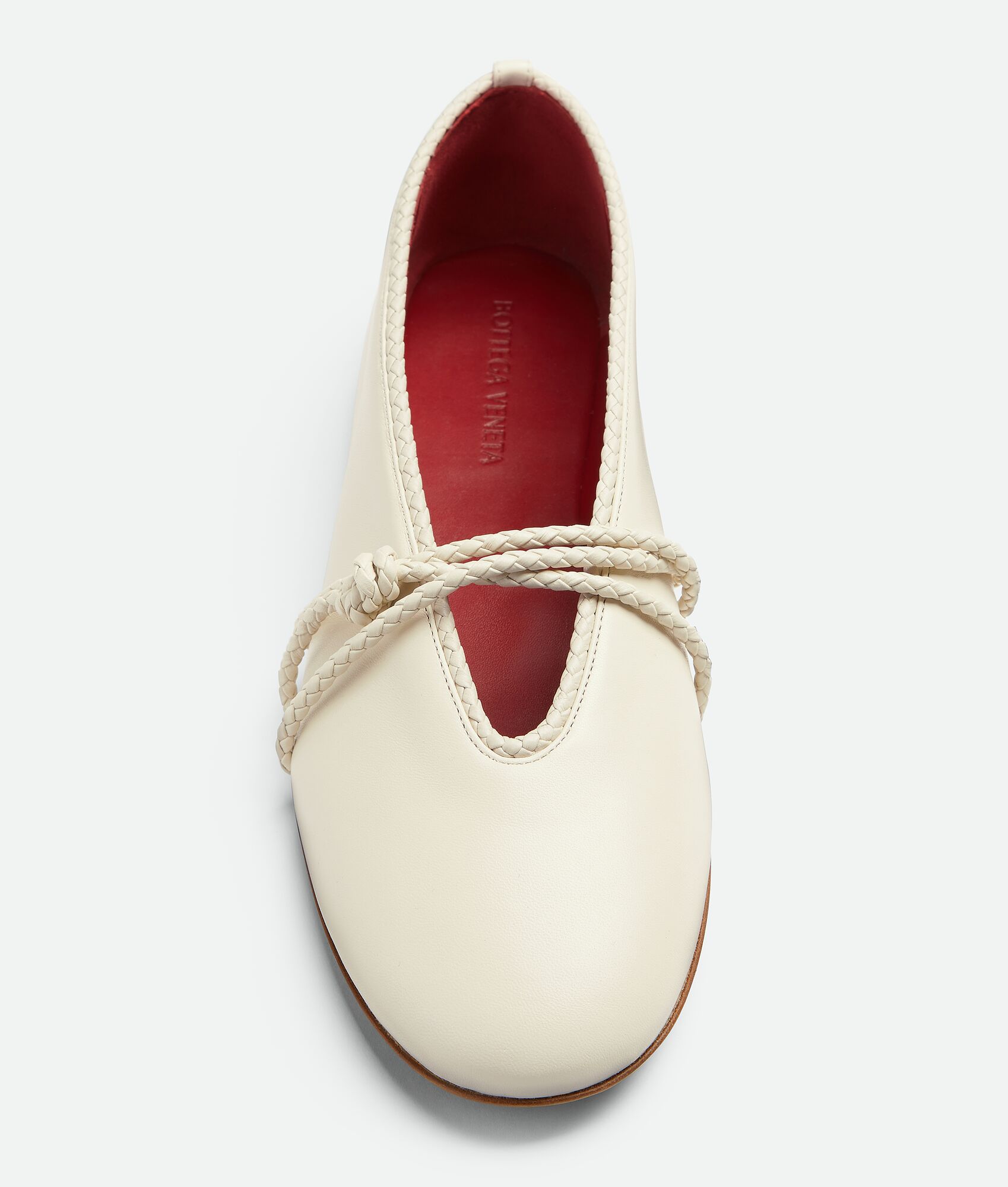 BOTTEGA VENETA 女士Rosa玛丽珍平底芭蕾舞鞋