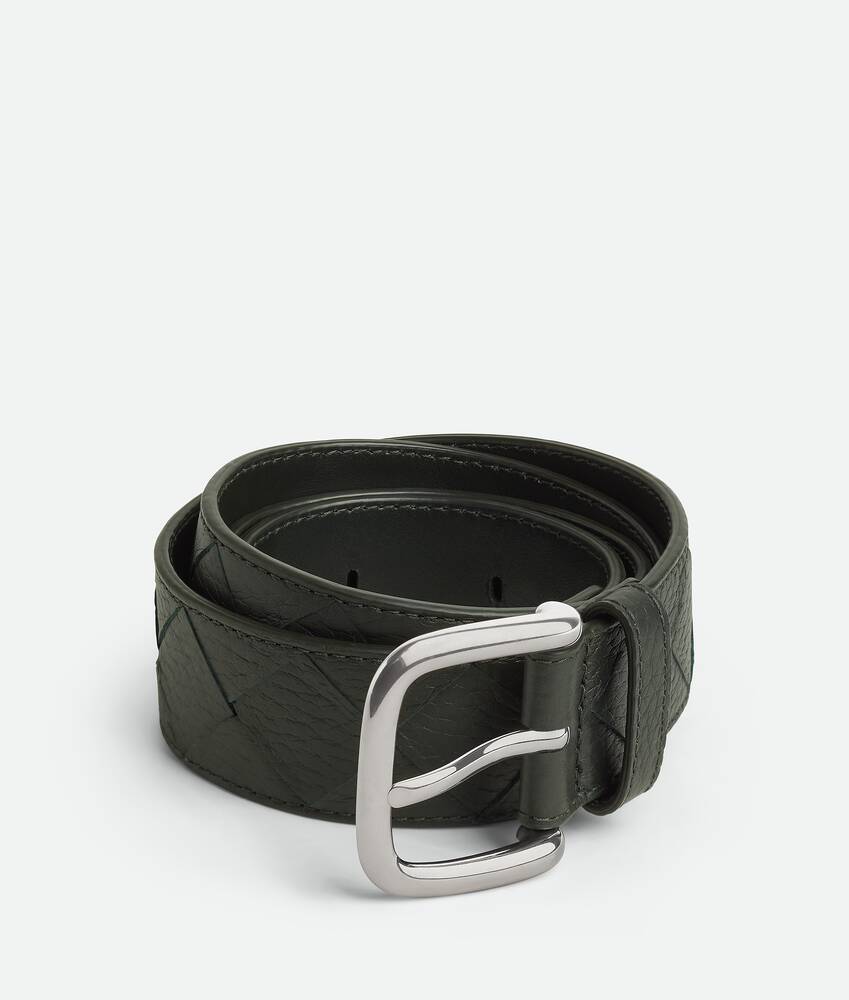 BOTTEGA VENETA Intrecciato编织Taurillon腰带