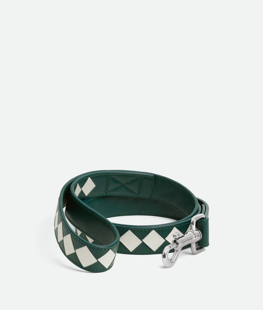 BOTTEGA VENETA 中号Intrecciato编织宠物狗牵引绳