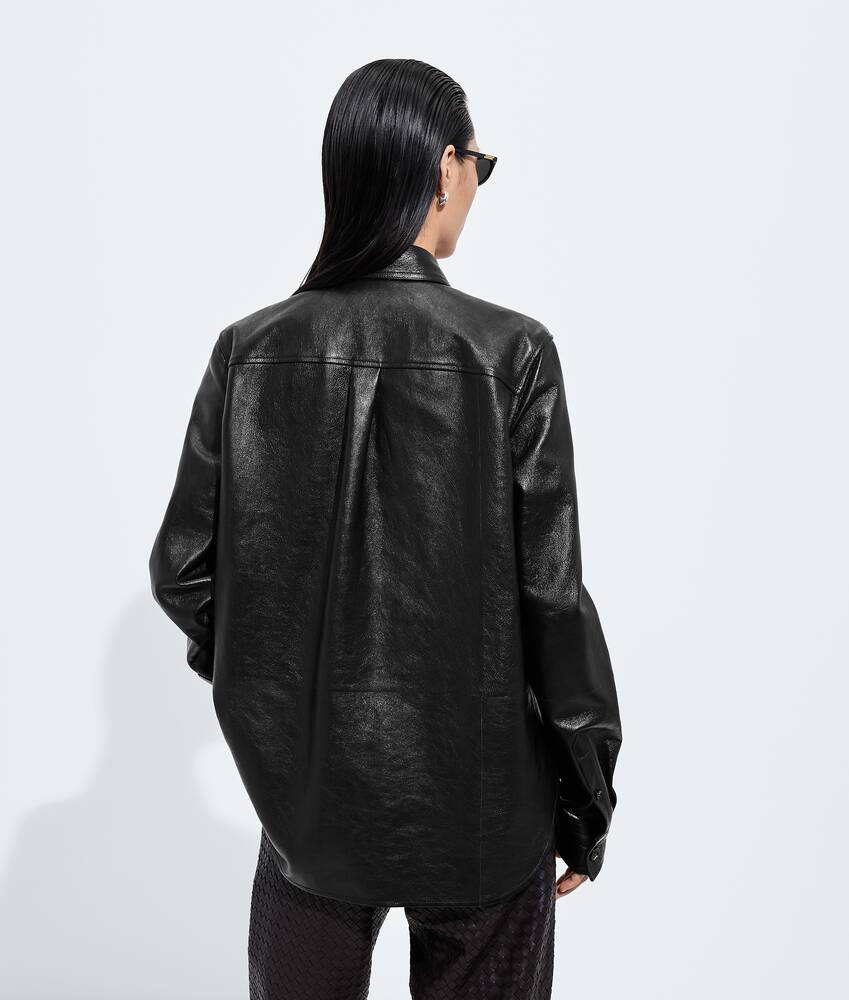 BOTTEGA VENETA 做旧皮革衬衫