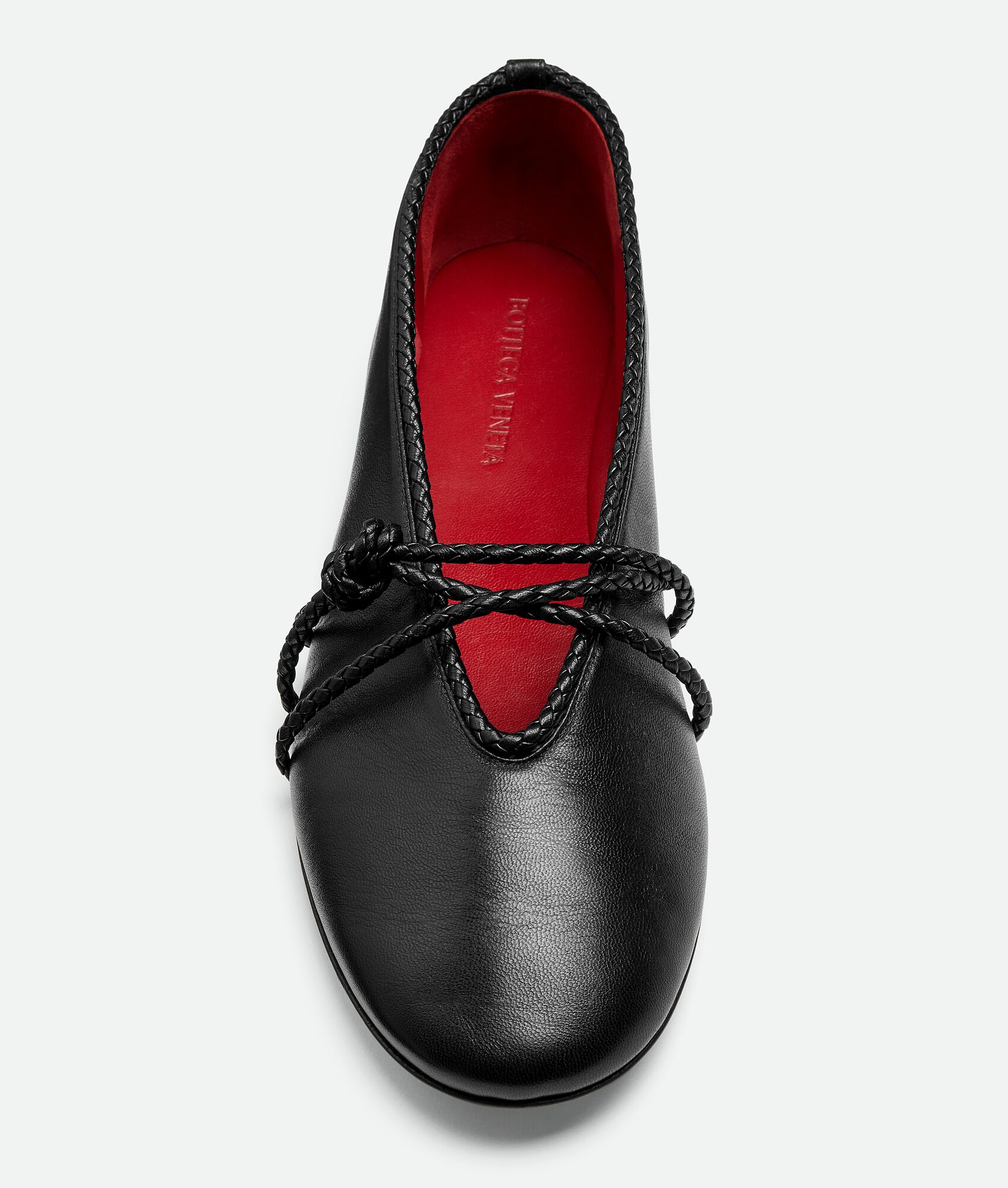 BOTTEGA VENETA 女士Rosa玛丽珍平底芭蕾舞鞋