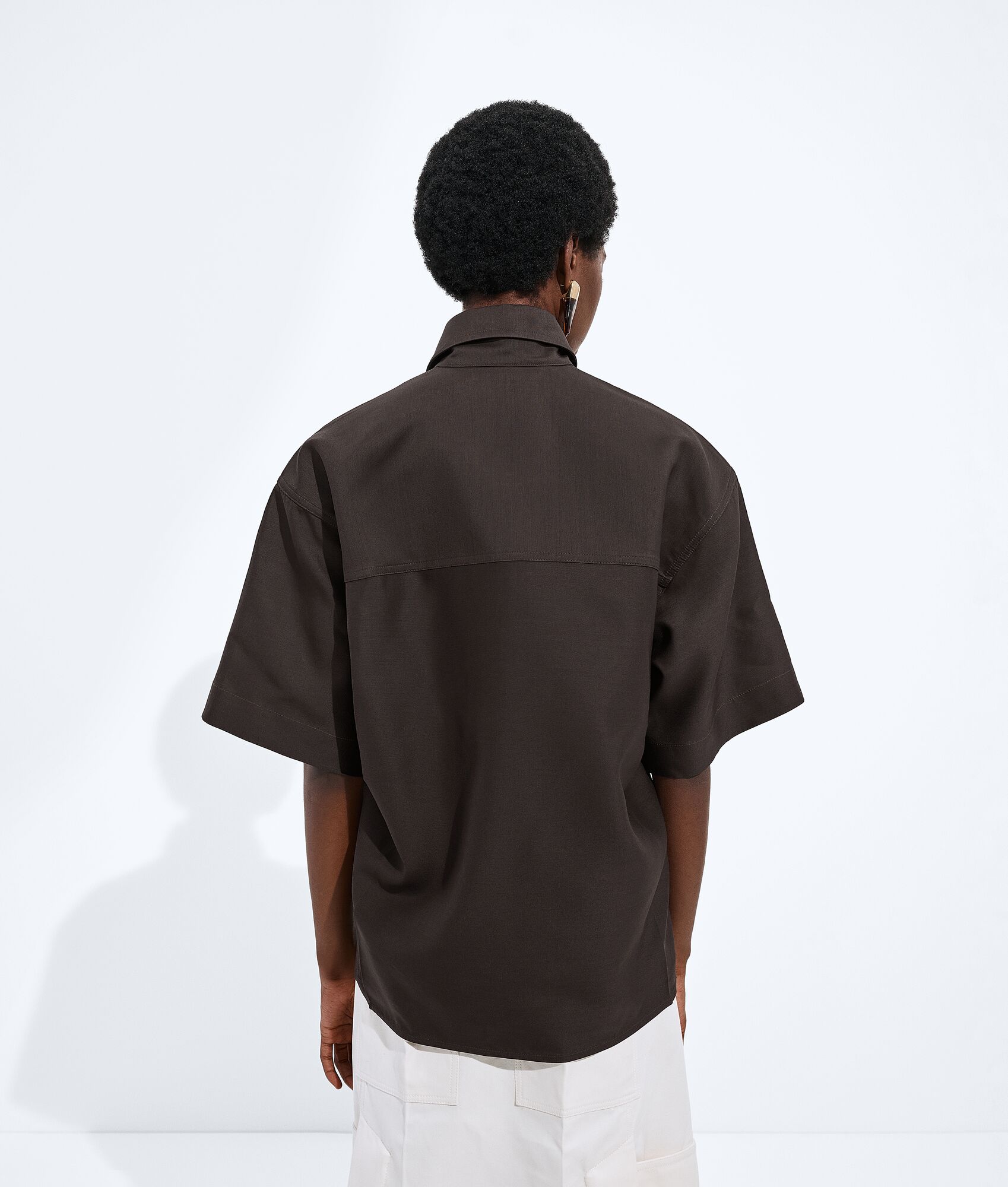 BOTTEGA VENETA 羊毛配桑蚕丝衬衫