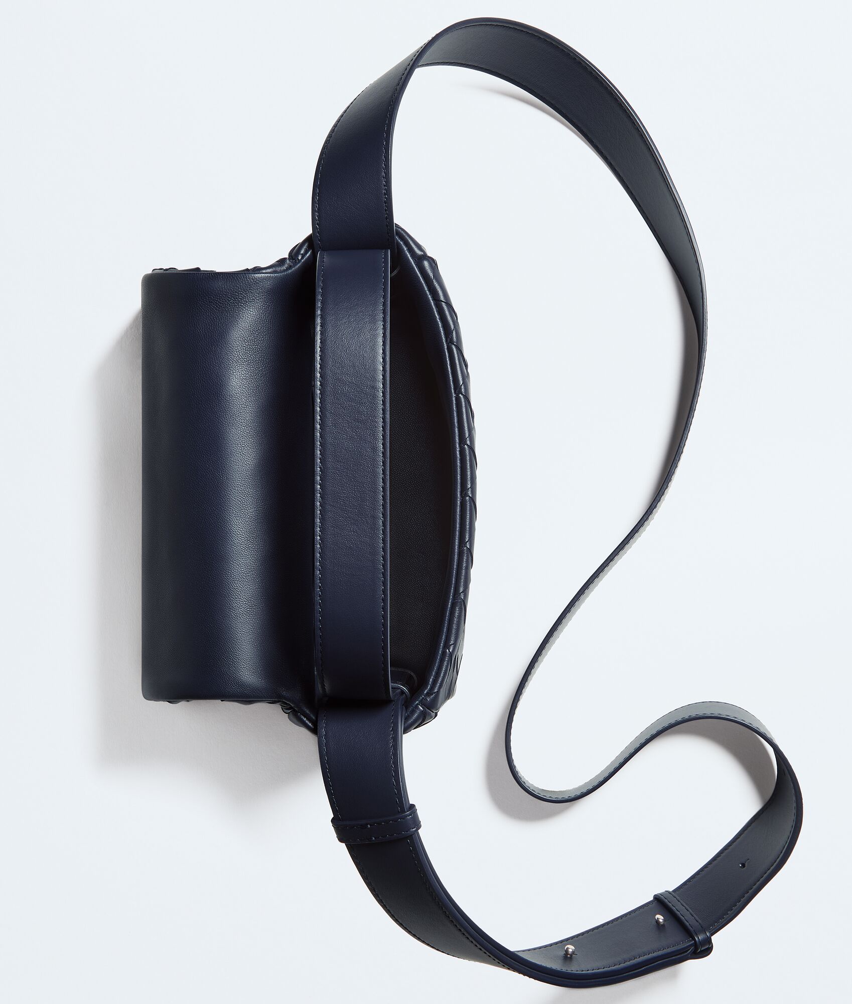 BOTTEGA VENETA 迷你Intrecciato编织翻盖手袋