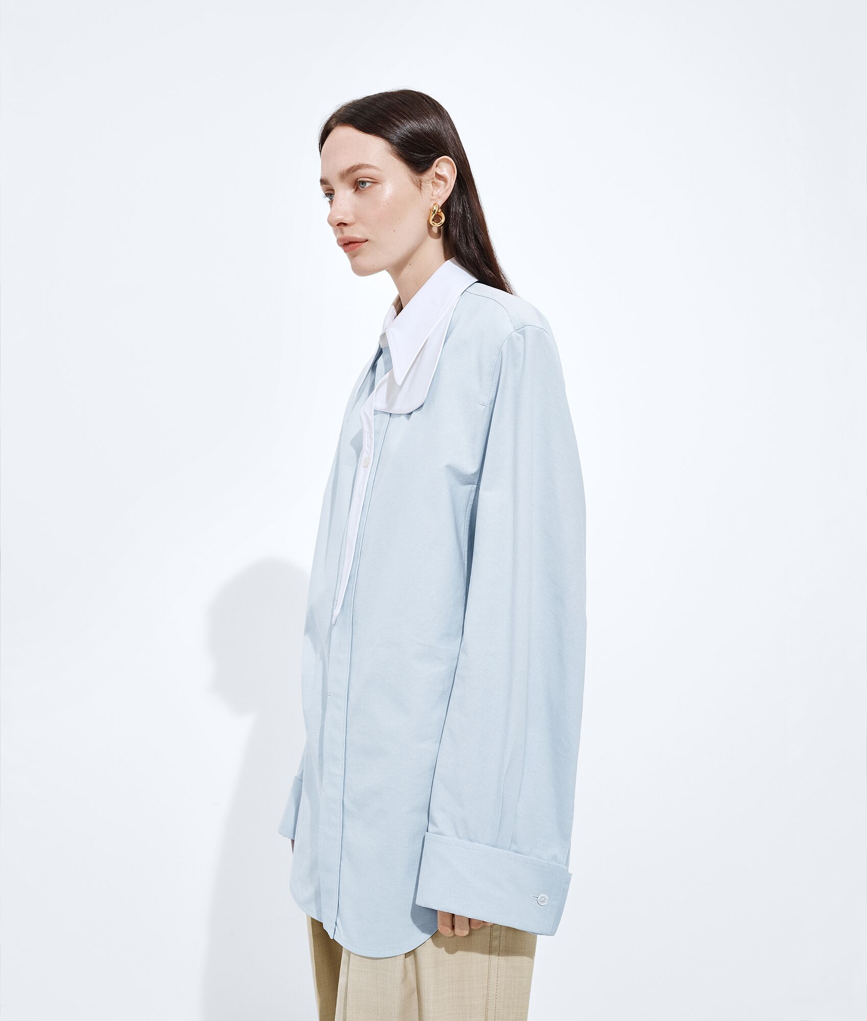 BOTTEGA VENETA 棉质牛津布束腰衬衫