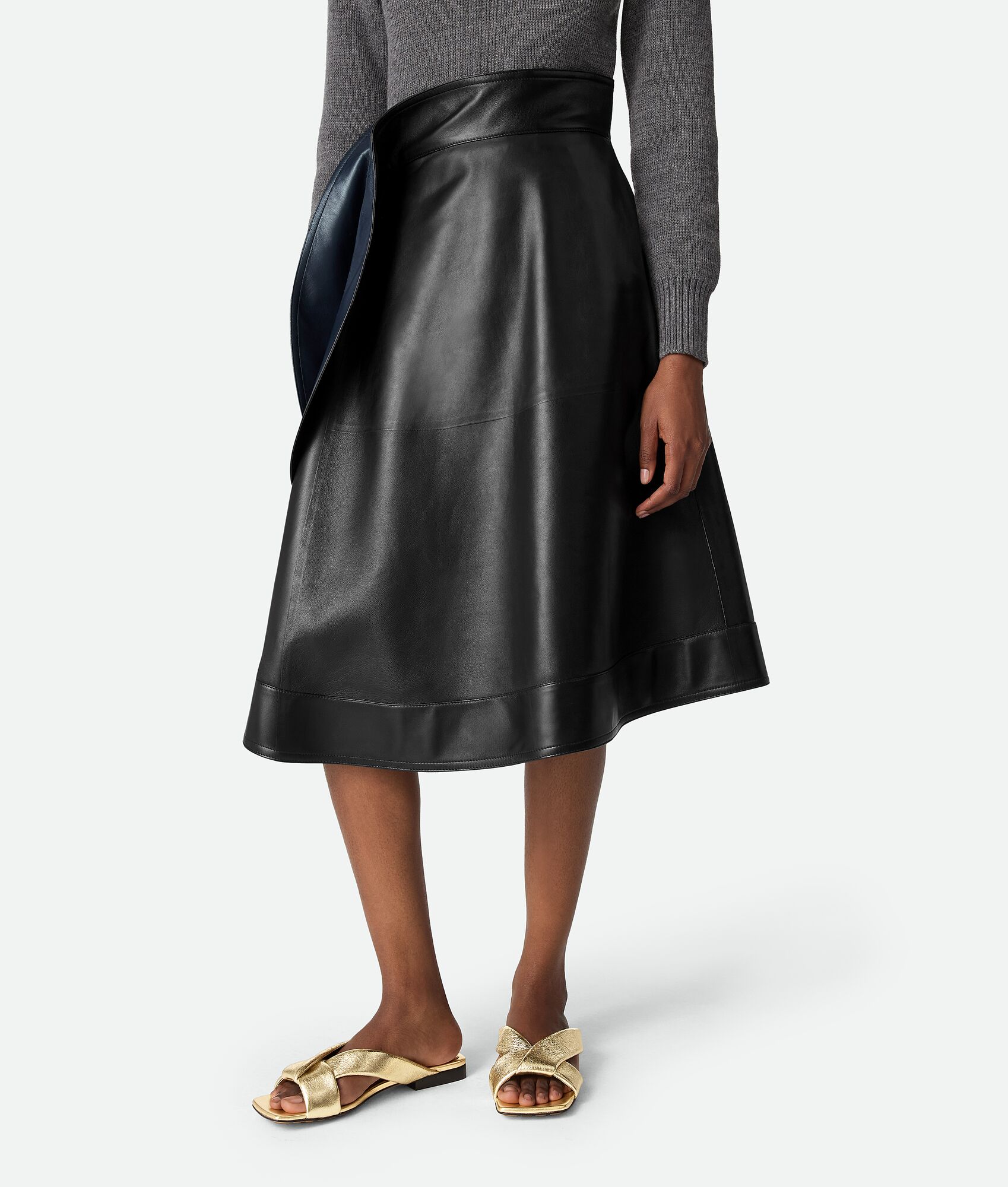 BOTTEGA VENETA 女士Riva平底穆勒鞋