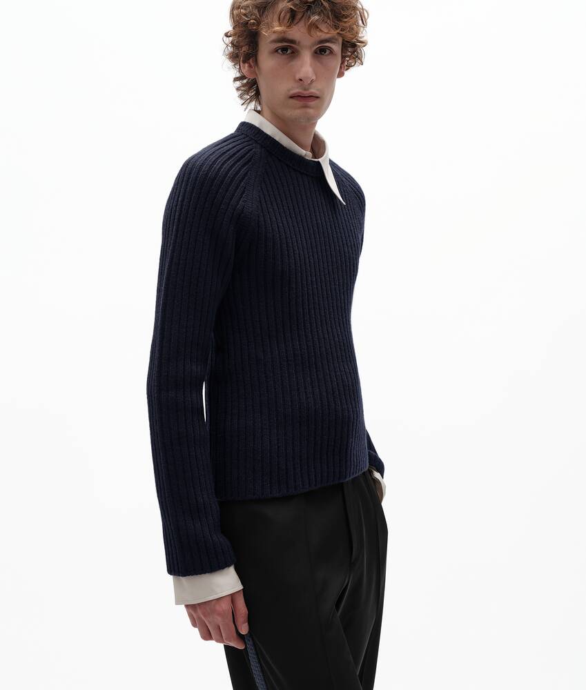 BOTTEGA VENETA 美利奴羊毛罗纹针织衫