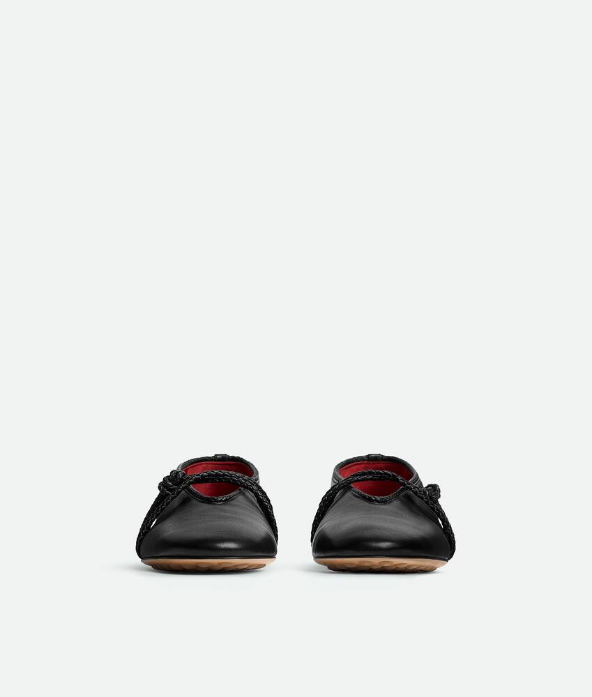 BOTTEGA VENETA 女士Rosa玛丽珍平底芭蕾舞鞋