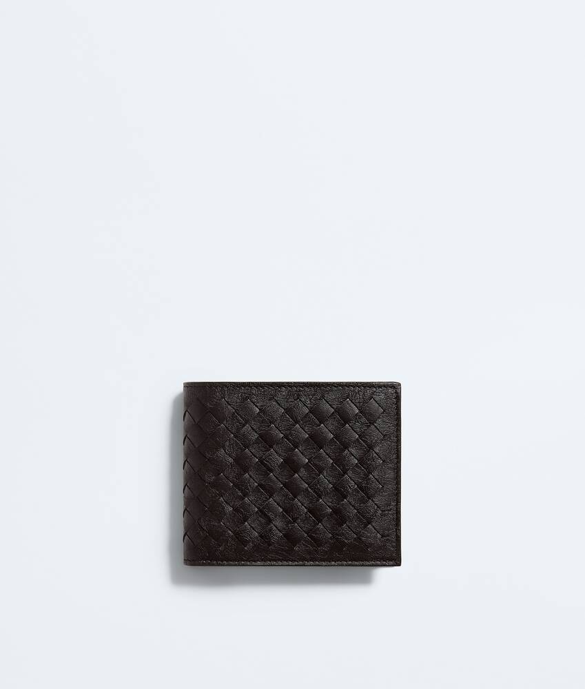 BOTTEGA VENETA 编织菌丝纤维双折钱包