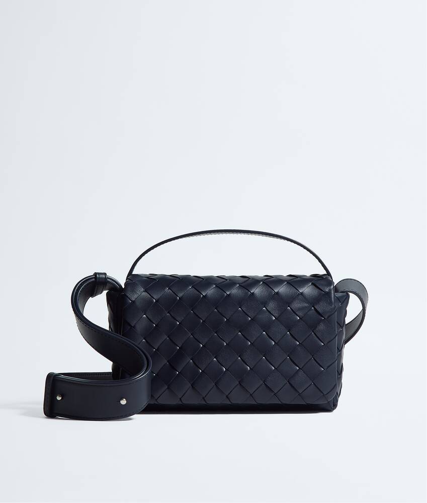 BOTTEGA VENETA 迷你Intrecciato编织翻盖手袋
