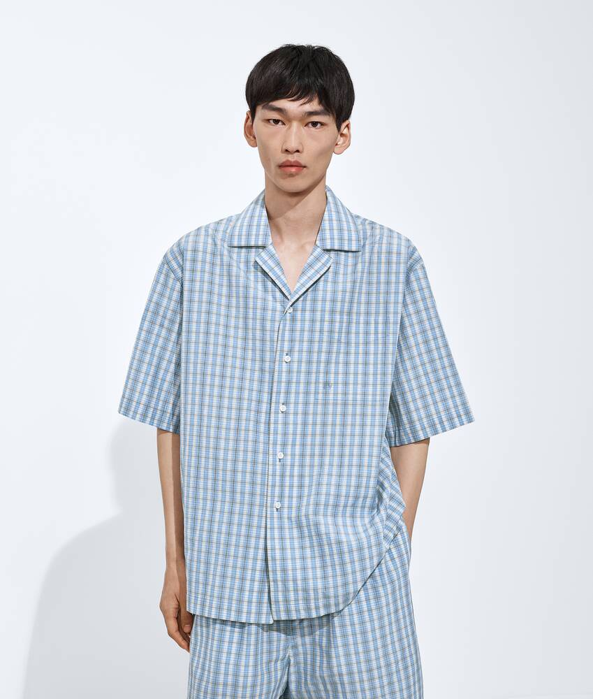 BOTTEGA VENETA 棉质配桑蚕丝睡衣式衬衫