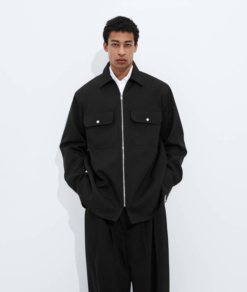 BOTTEGA VENETA 羊毛呢绒外套式衬衫