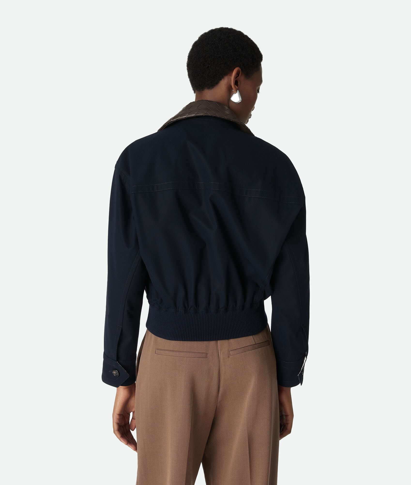 BOTTEGA VENETA 棉质斜纹束腰夹克