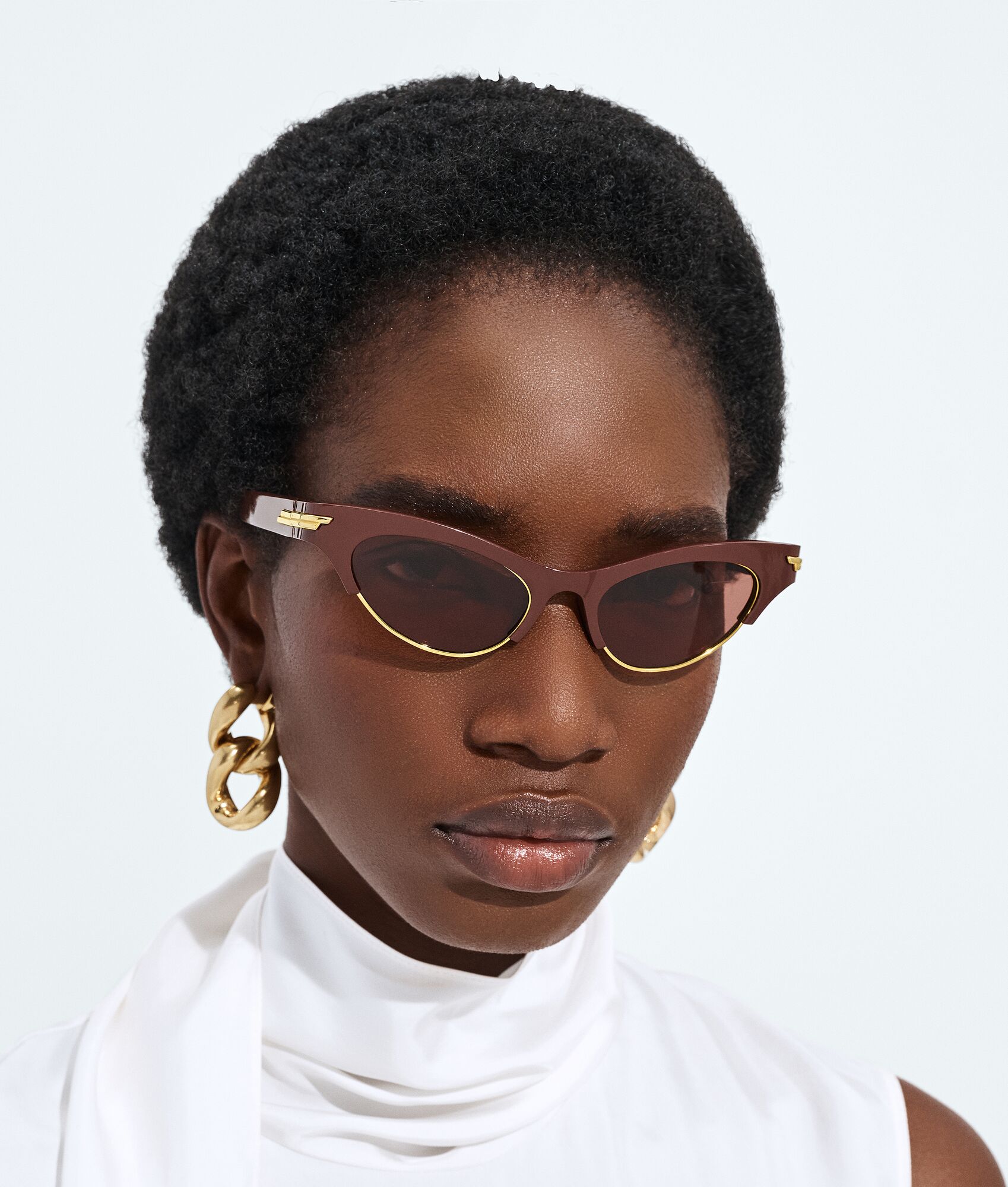 BOTTEGA VENETA Angle猫眼形太阳眼镜