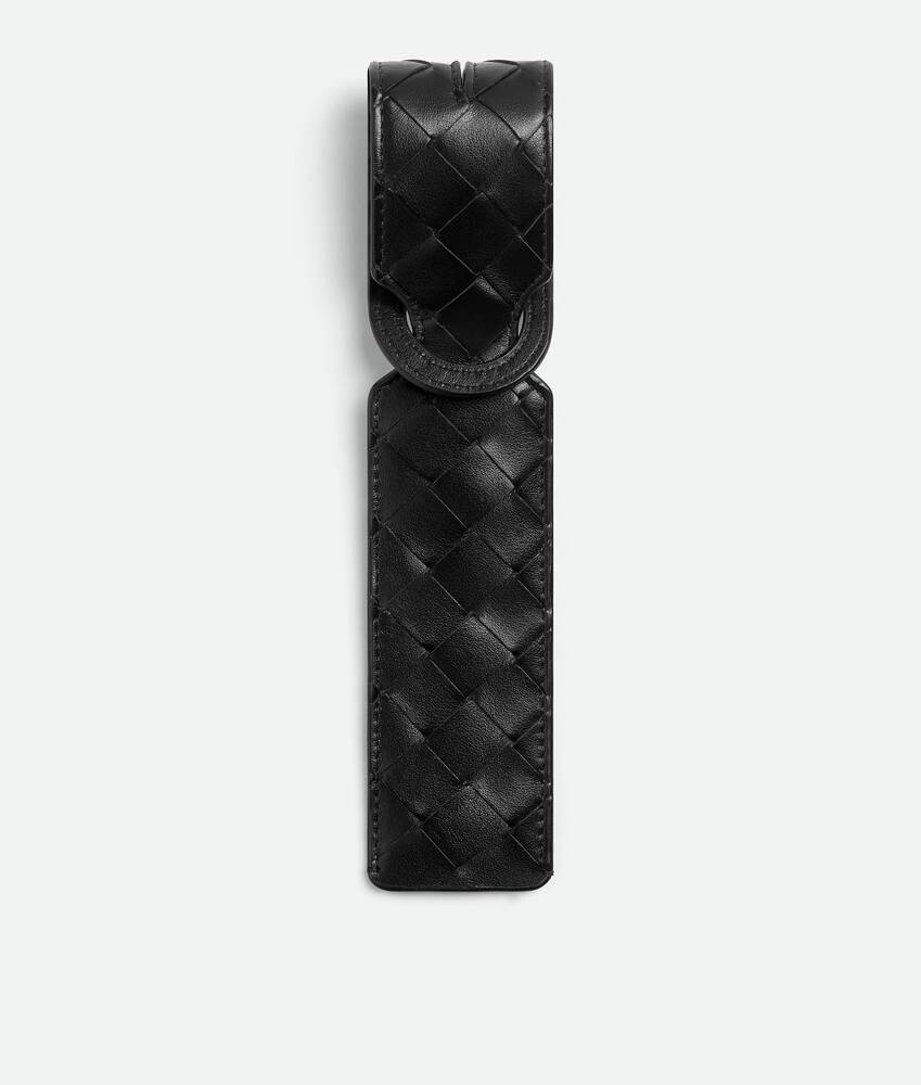 BOTTEGA VENETA Intrecciato编织长款标签夹